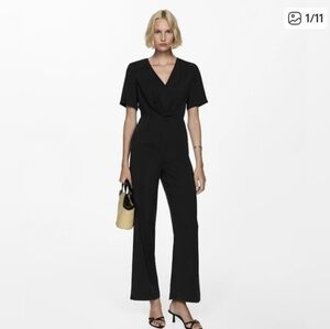 Mango Women's Elegant Black Jumpsuit